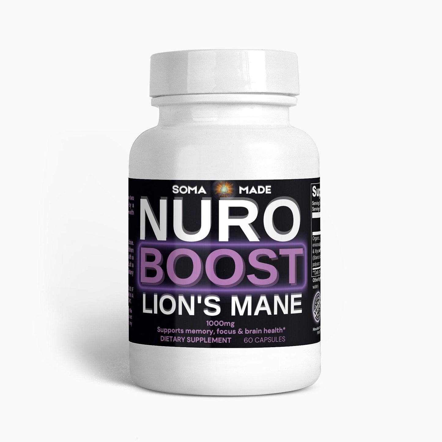 Nuro Boost Lion's Mane Mushroom - SOMA MADE