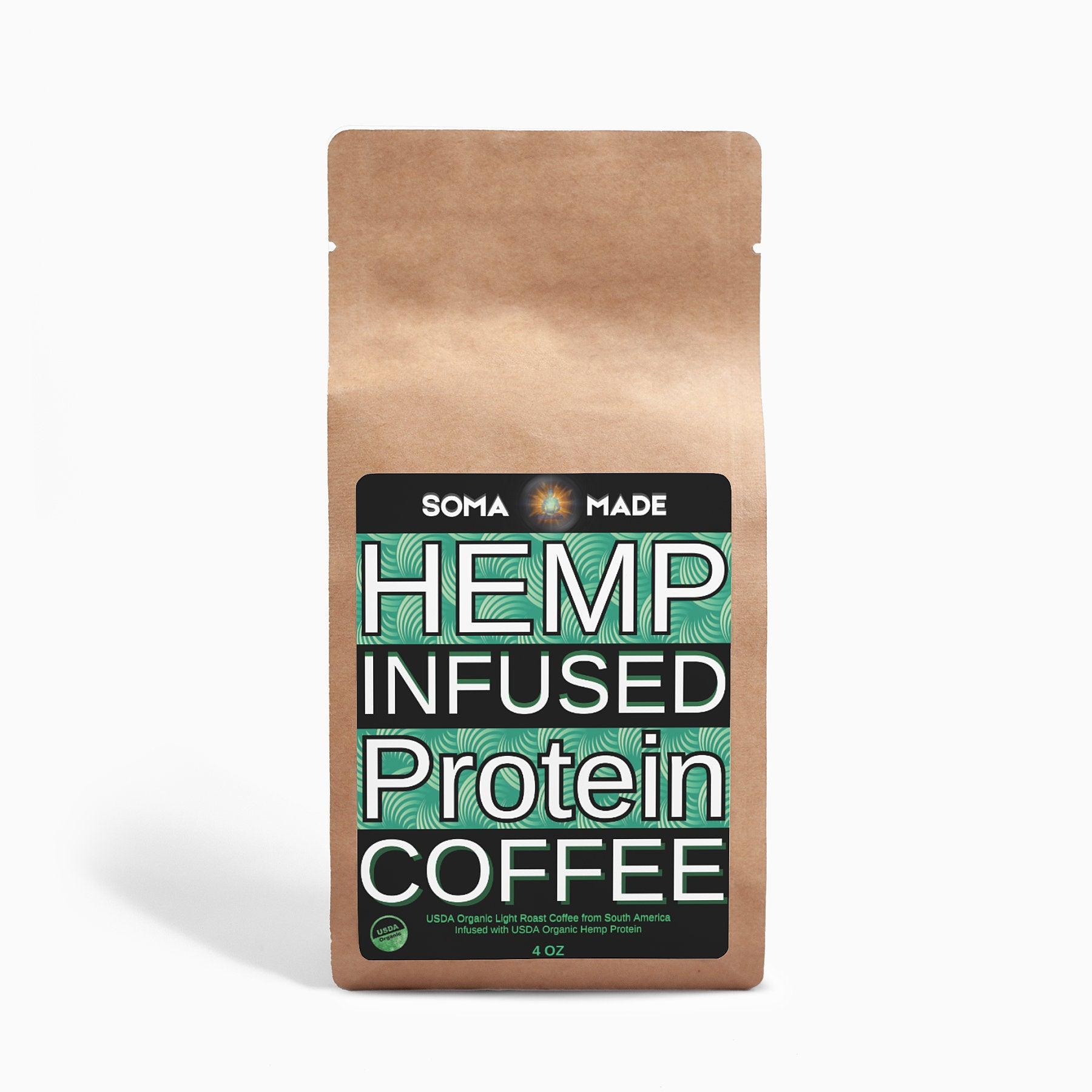 Hemp Infused Protein Coffee - Medium Roast 4oz - SOMA MADE