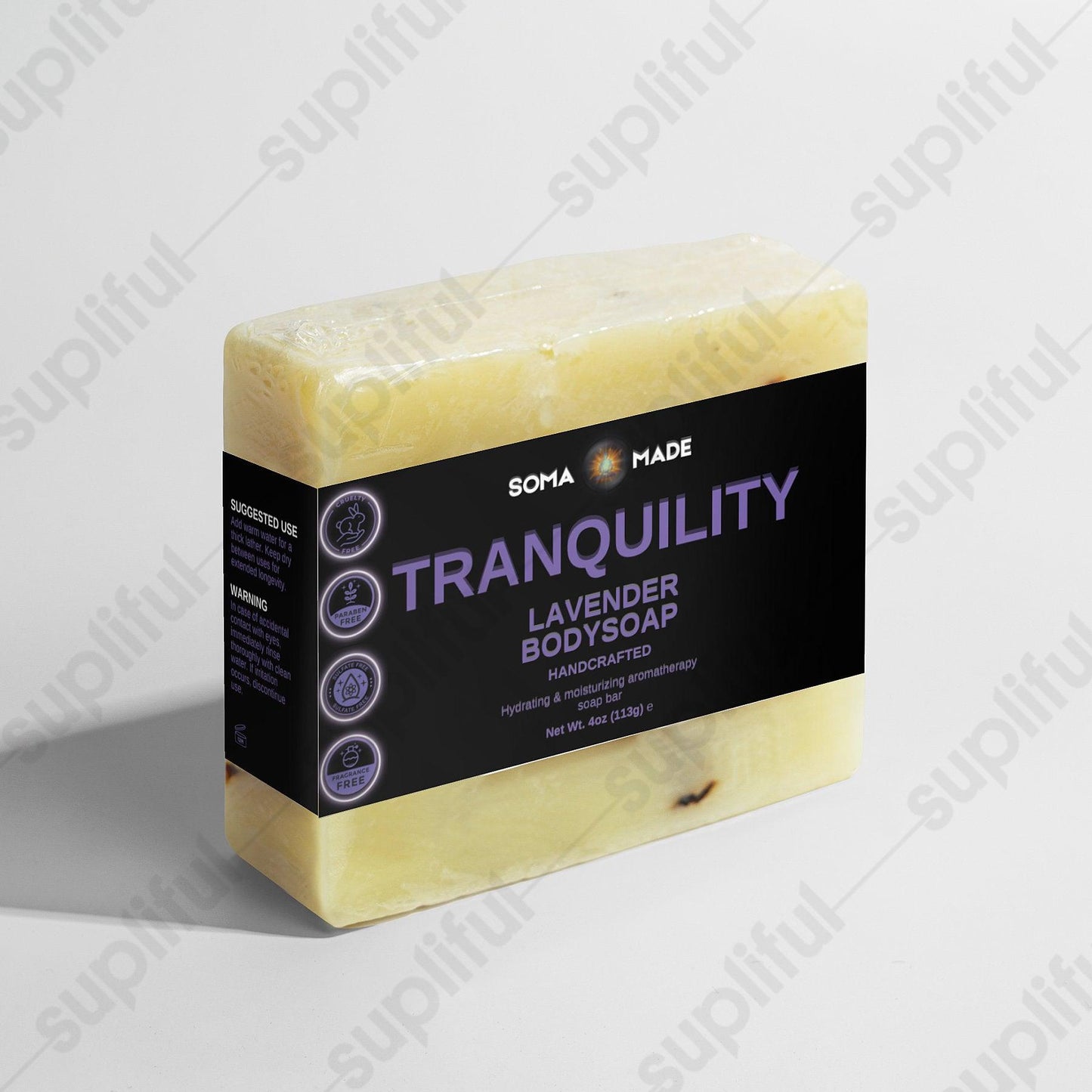 Tranquility Calming Lavender Body Soap - SOMA MADE