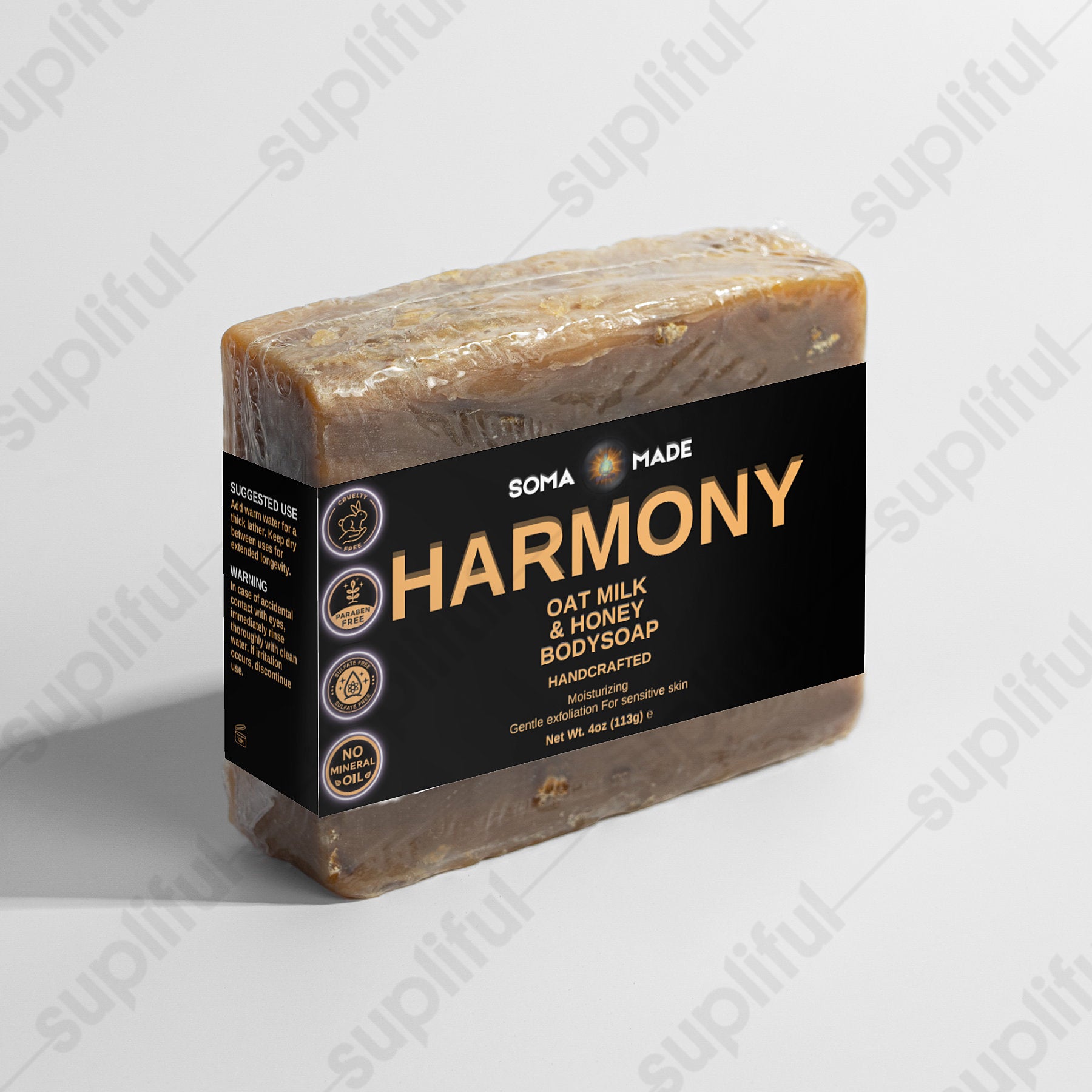 Harmony Oat Milk Honey Body Soap - SOMA MADE