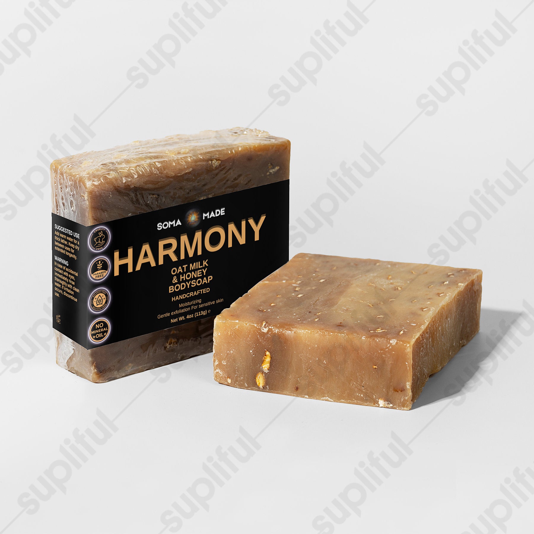 Harmony Oat Milk Honey Body Soap - SOMA MADE