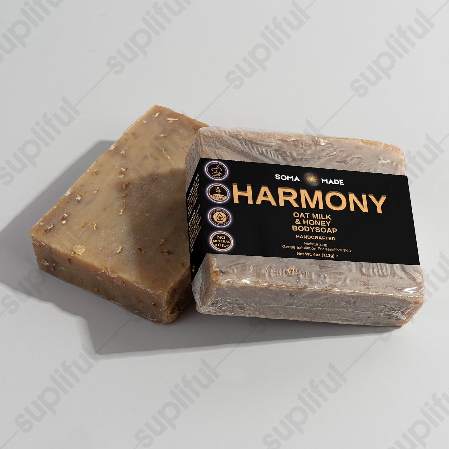 Harmony Oat Milk Honey Body Soap - SOMA MADE