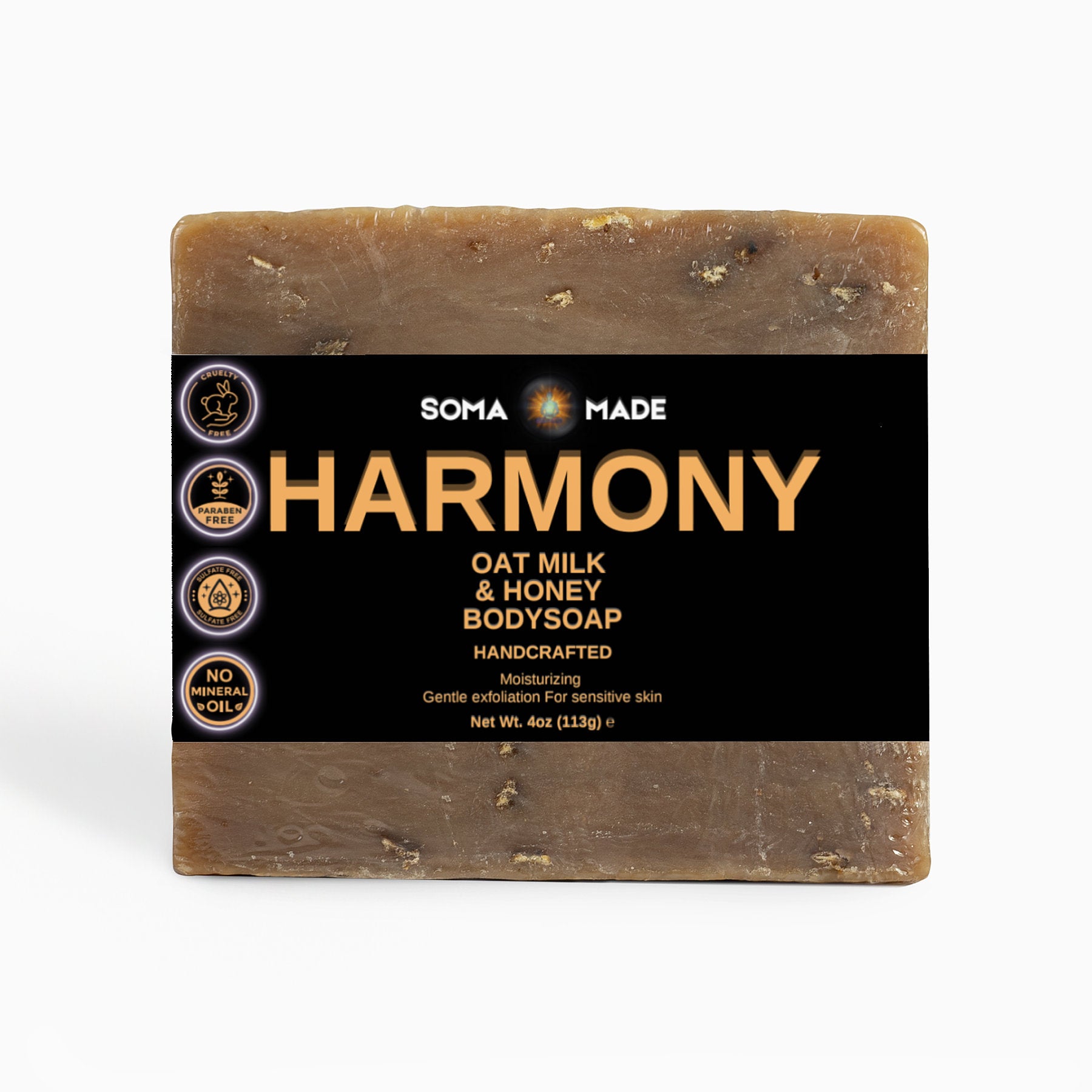 Harmony Oat Milk Honey Body Soap - SOMA MADE