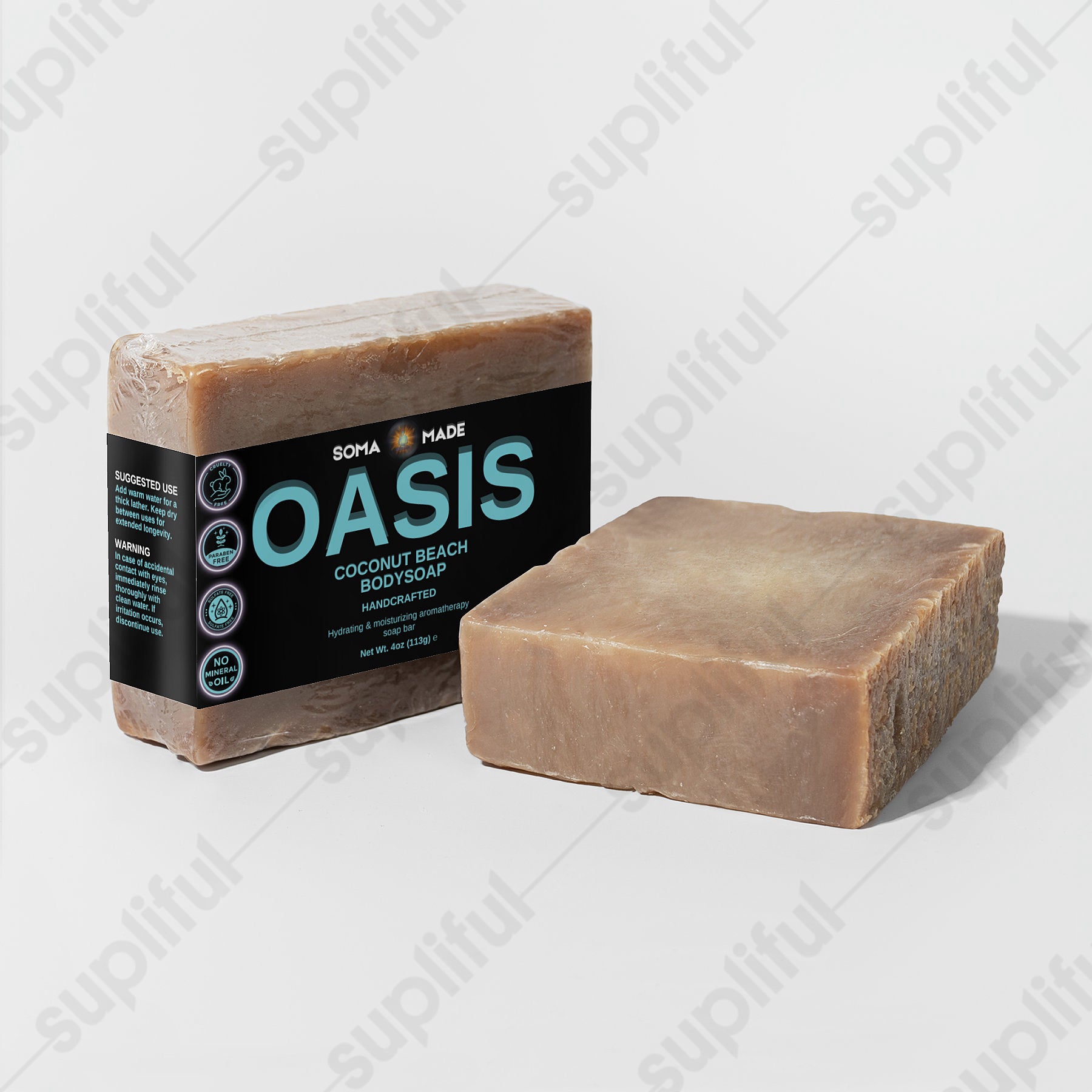 Oasis Coconut Beach Body Soap - SOMA MADE