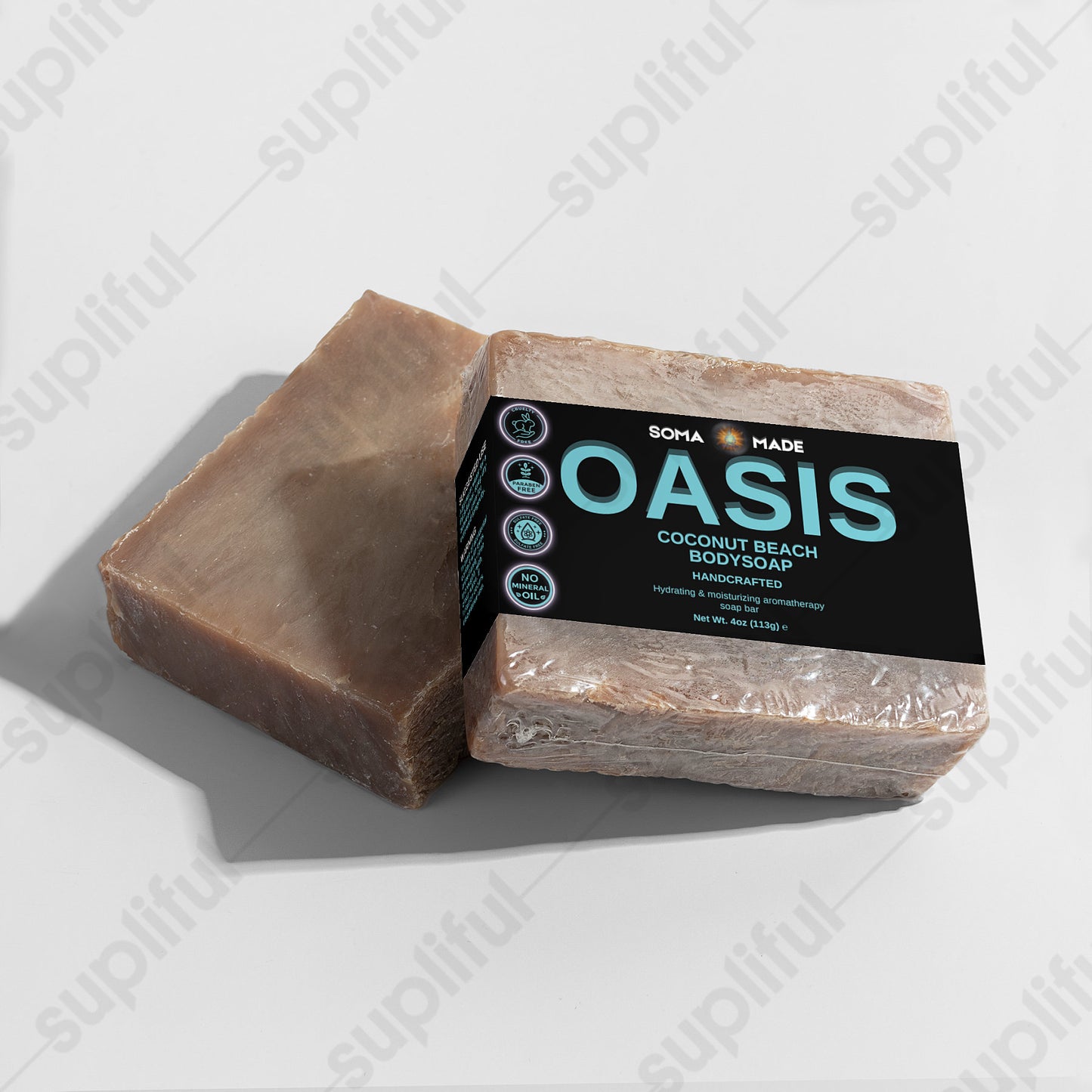 Oasis Coconut Beach Body Soap - SOMA MADE