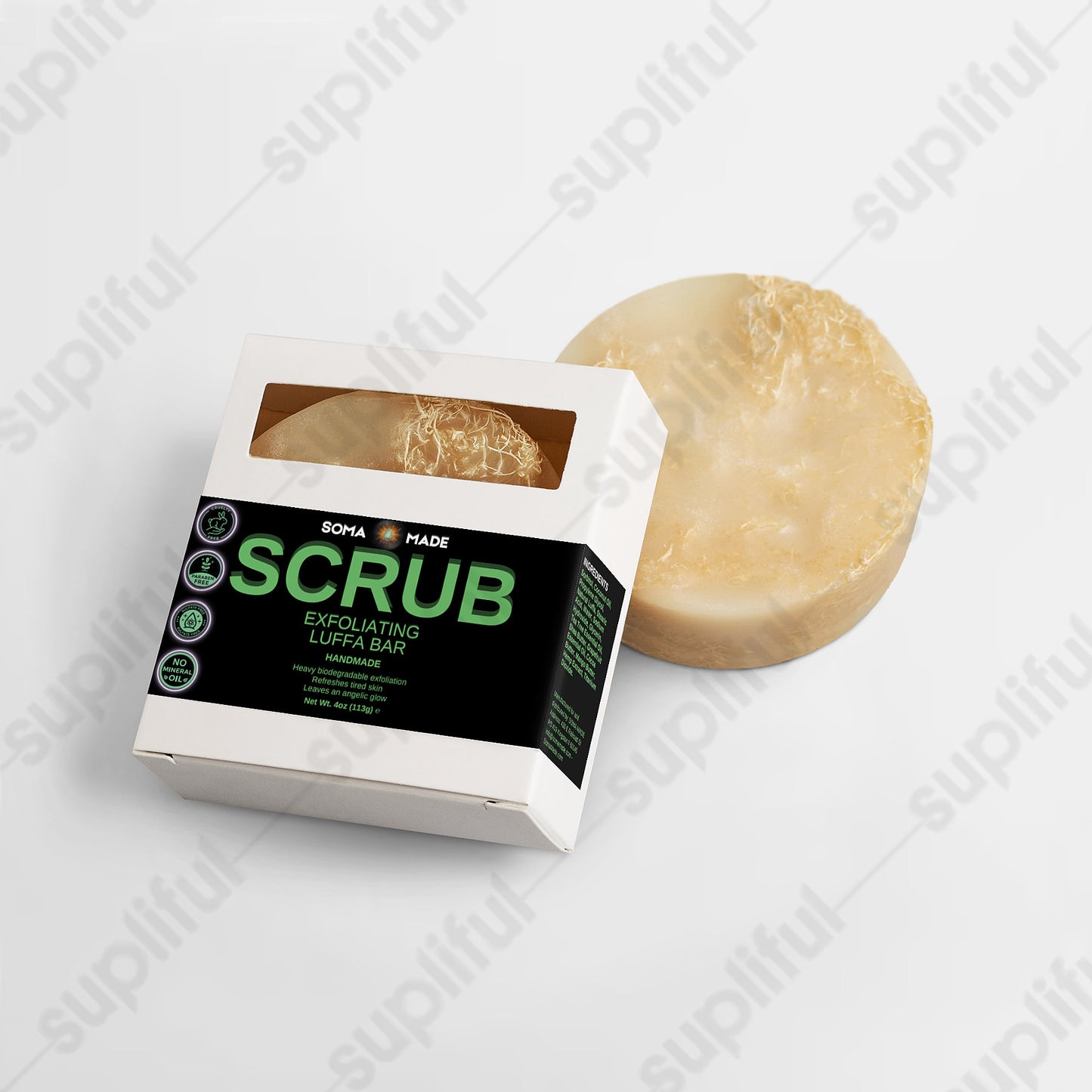 Exfoliating Luffa Bar - SOMA MADE