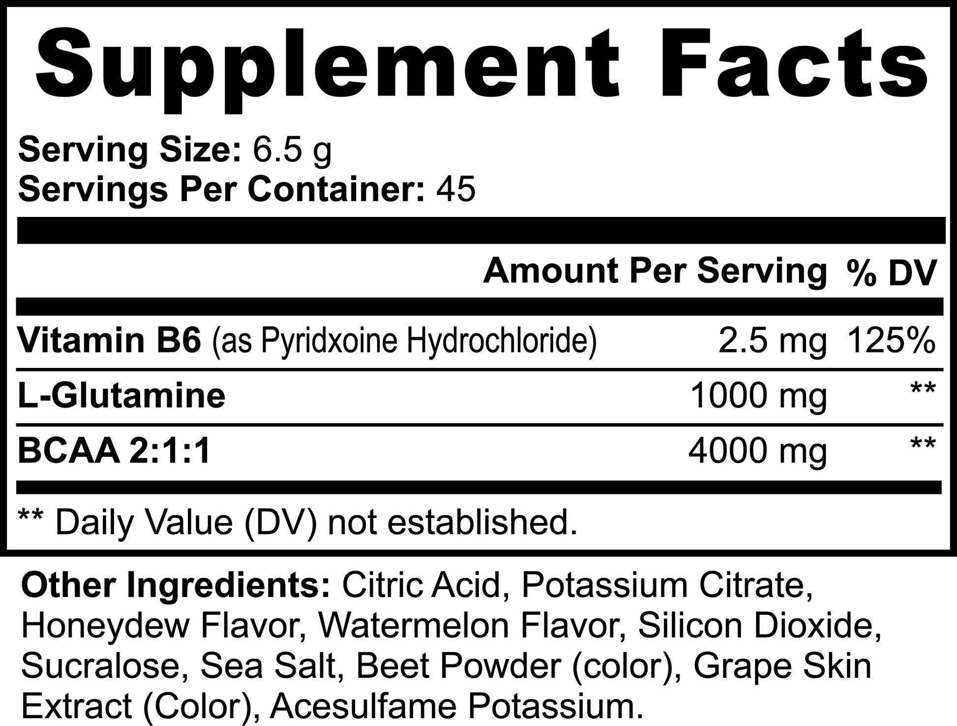 BCAA Post Workout Powder (Honeydew/Watermelon) - SOMA MADE